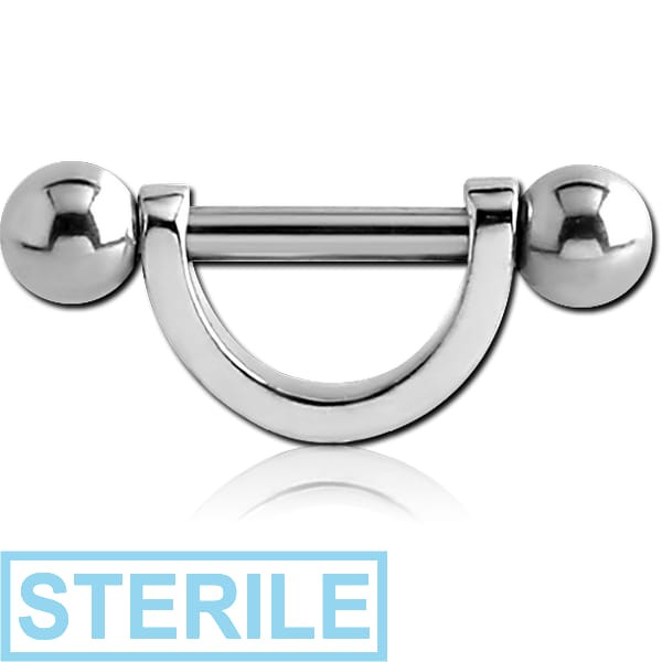 STERILE SURGICAL STEEL HELIX SHIELD WITH BALLS