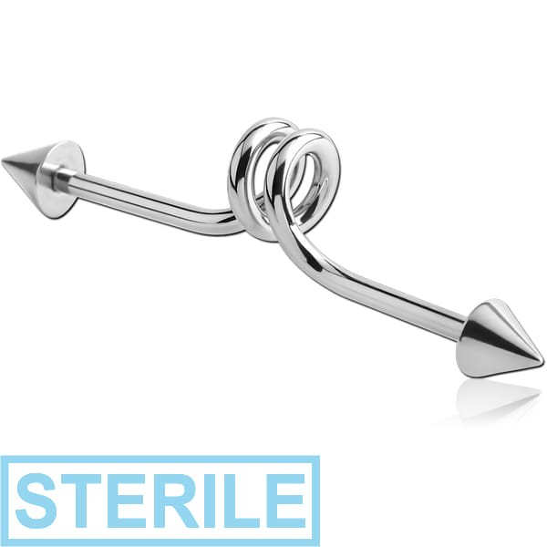STERILE SURGICAL STEEL INDUSTRIAL LOOPS BARBELL