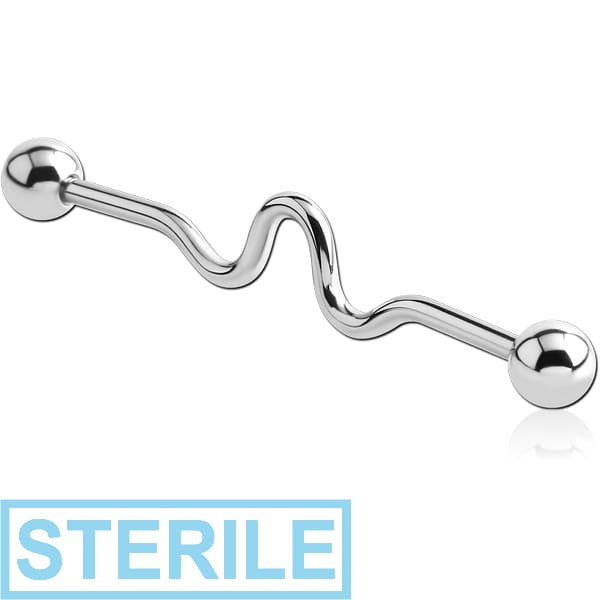 STERILE SURGICAL STEEL INDUSTRIAL LOOP BARBELL