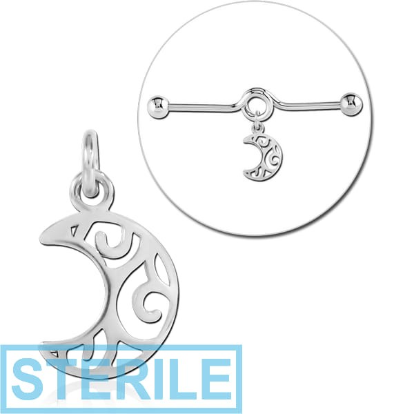 STERILE SURGICAL STEEL CHARM FOR INDUSTRIAL BARBELL