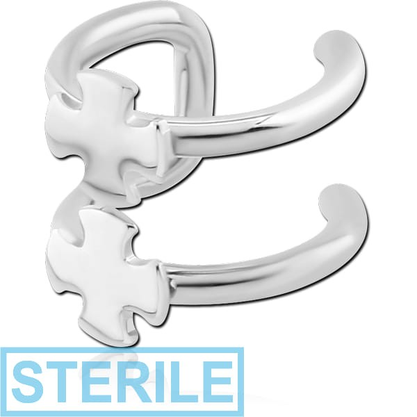 STERILE SURGICAL STEEL ILLUSION EAR CUFF