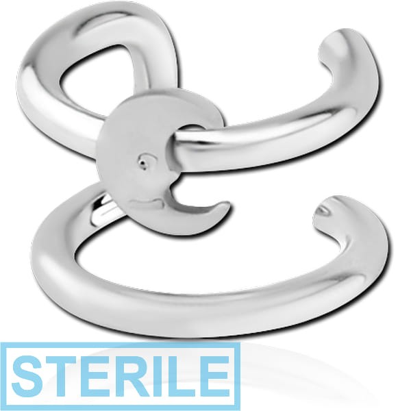 STERILE SURGICAL STEEL ILLUSION EAR CUFF