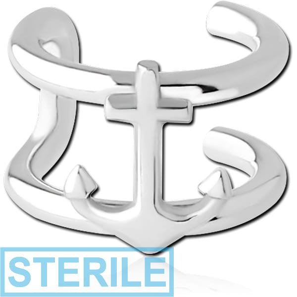 STERILE SURGICAL STEEL ILLUSION EAR CUFF