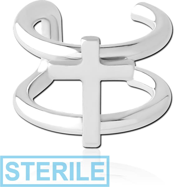 STERILE SURGICAL STEEL ILLUSION EAR CUFF
