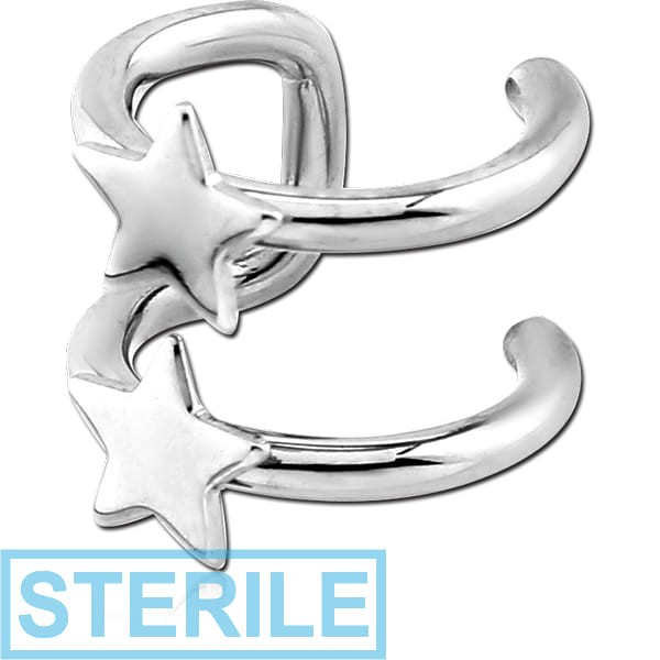 STERILE SURGICAL STEEL ILLUSION EAR CUFF