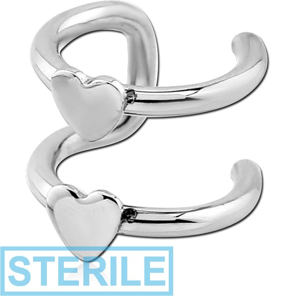 STERILE SURGICAL STEEL ILLUSION EAR CUFF