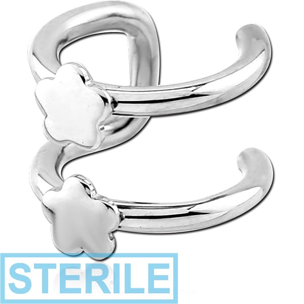 STERILE SURGICAL STEEL ILLUSION EAR CUFF