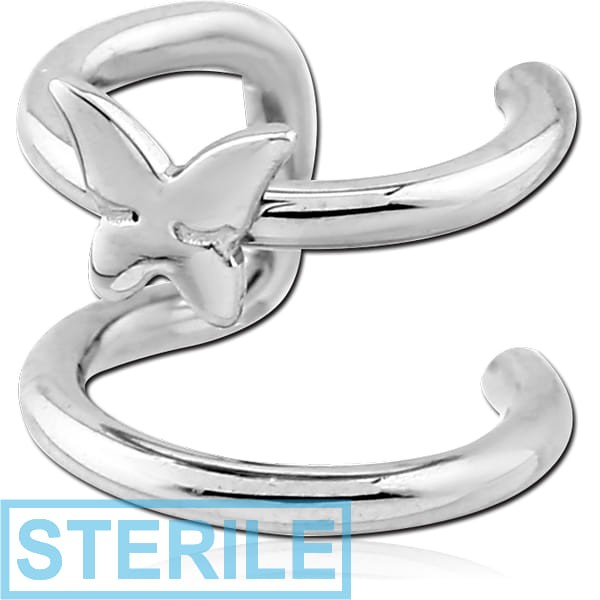 STERILE SURGICAL STEEL ILLUSION EAR CUFF