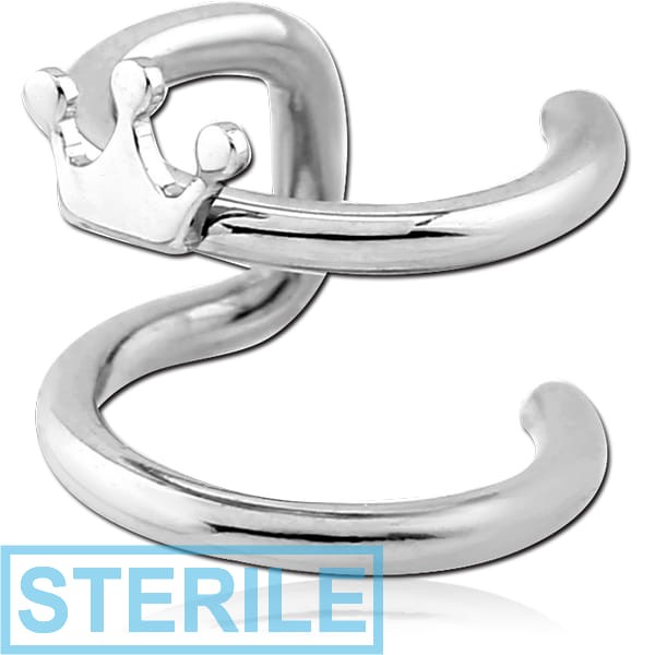 STERILE SURGICAL STEEL ILLUSION EAR CUFF