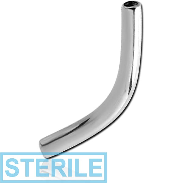 STERILE SURGICAL STEEL INTERNALLY THREADED CURVED BARBELL PIN