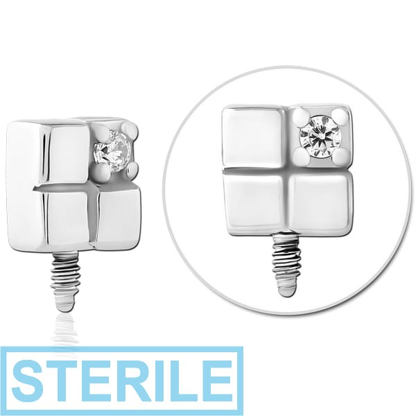 STERILE SURGICAL STEEL ATTACHMENT INTERNALLY THREADED FOR CIRCULAR BARBELL