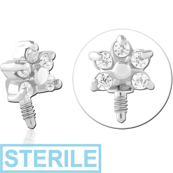 STERILE SURGICAL STEEL ATTACHMENT INTERNALLY THREADED FOR CIRCULAR BARBELL