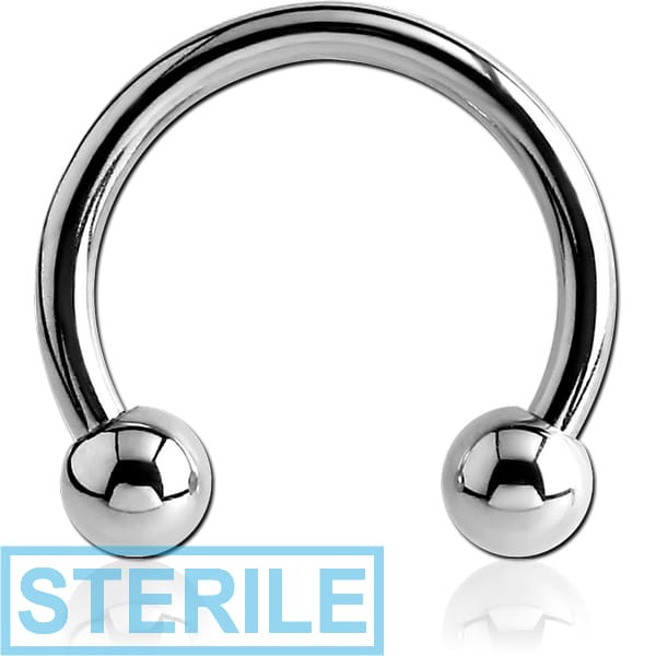 STERILE SURGICAL STEEL INTERNALLY THREADED CIRCULAR BARBELL