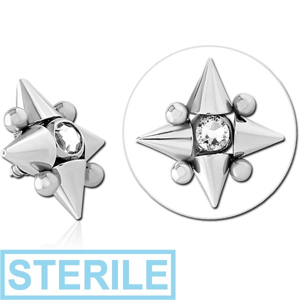 STERILE SURGICAL STEEL JEWELLED MICRO ATTACHMENT INTERNALLY THREADED PINS