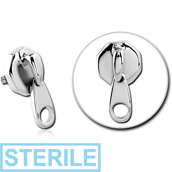 STERILE SURGICAL STEEL ATTACHMENT FOR 1.6MM INTERNALLY THREADED PINS - ZIPPER