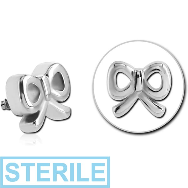 STERILE SURGICAL STEEL ATTACHMENT FOR 1.6MM INTERNALLY THREADED PINS - BOW TIE