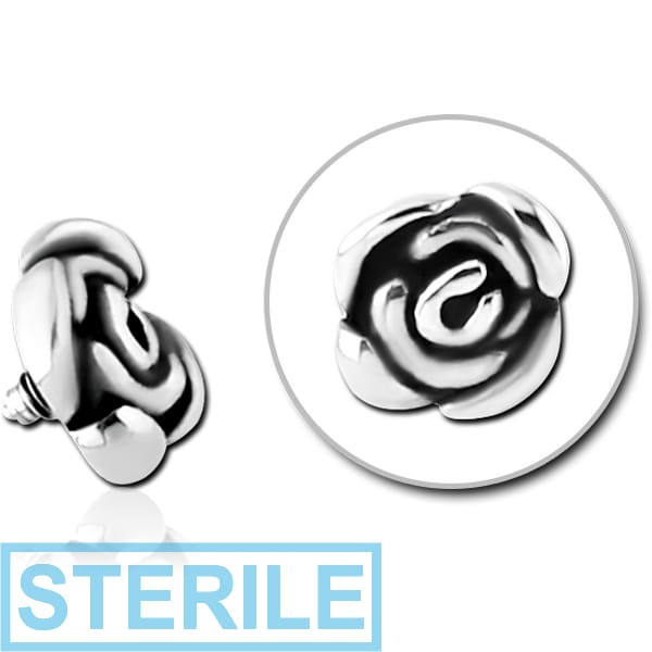 STERILE SURGICAL STEEL ATTACHMENT FOR 1.6MM INTERNALLY THREADED PINS - ROSE