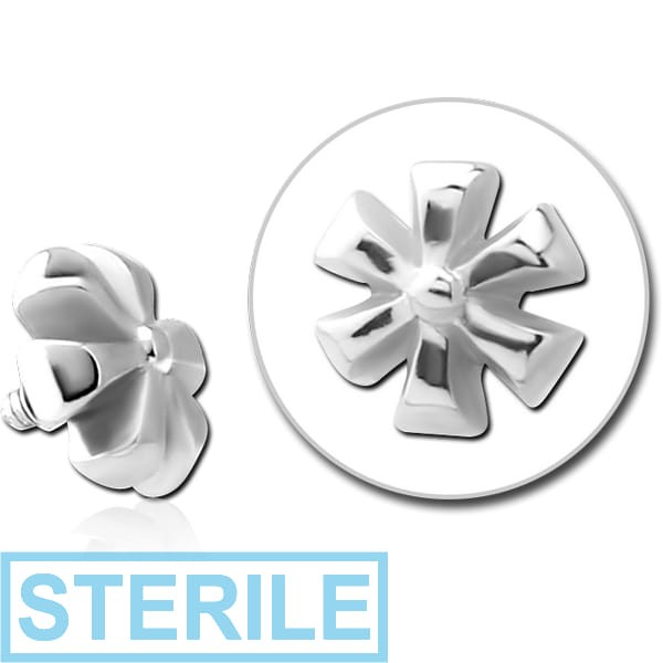 STERILE SURGICAL STEEL ATTACHMENT FOR 1.6MM INTERNALLY THREADED PINS - ASTERISK