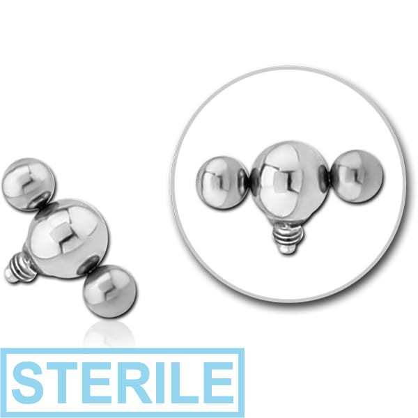 STERILE SURGICAL STEEL ATTACHMENT FOR 1.6MM INTERNALLY THREADED PINS - BALLS HEAD
