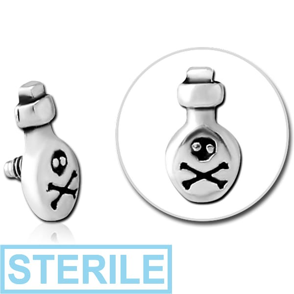 STERILE SURGICAL STEEL ATTACHMENT FOR 1.6 MM INTERNALLY THREADED PINS - JAR