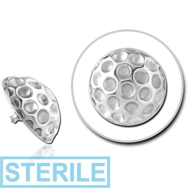 STERILE SURGICAL STEEL ATTACHMENT FOR 1.6MM INTERNALLY THREADED PINS - HAMMERED TEXTURE