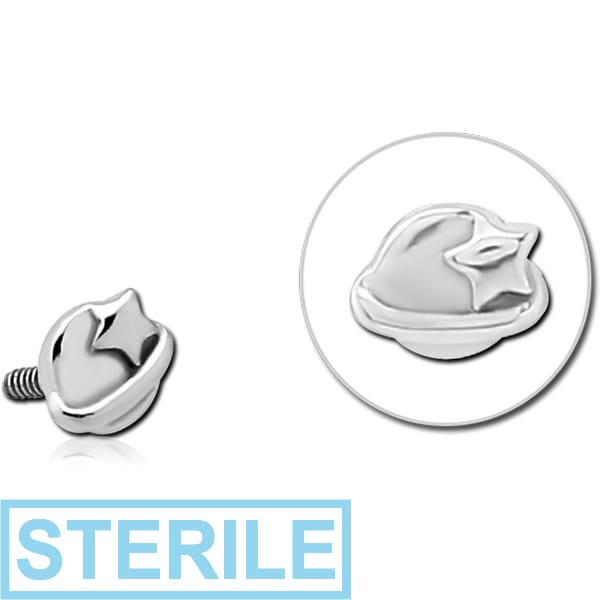 STERILE SURGICAL STEEL ATTACHMENT FOR 1.6MM INTERNALLY THREADED PINS - ANNULAR ECLIPSE AND STAR
