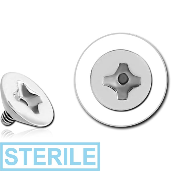 STERILE SURGICAL STEEL ATTACHMENT FOR 1.6MM INTERNALLY THREADED PINS - SCREW HEAD