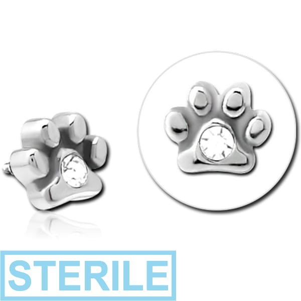STERILE SURGICAL STEEL JEWELLED ATTACHMENT FOR 1.6MM INTERNALLY THREADED PINS