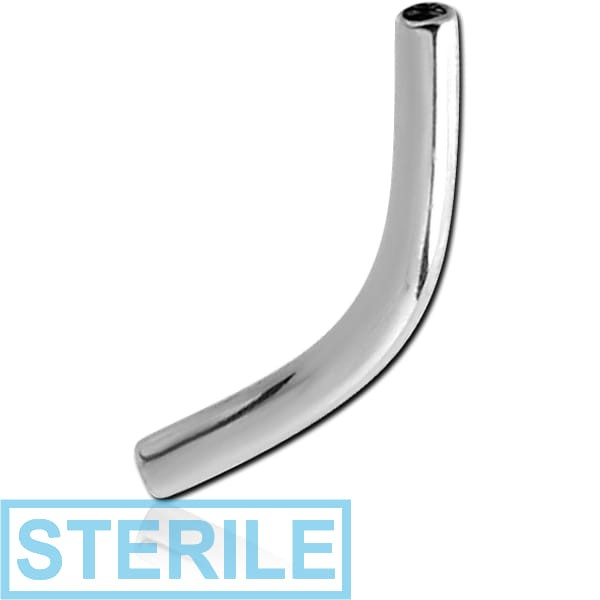 STERILE SURGICAL STEEL INTERNALLY THREADED MICRO CURVED BARBELL PIN