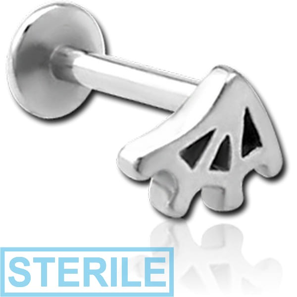 STERILE SURGICAL STEEL INTERNALLY THREADED MICRO LABRET