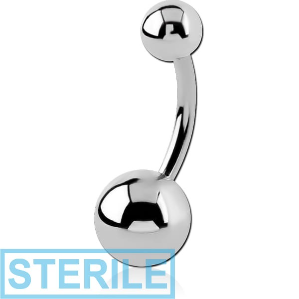 STERILE SURGICAL STEEL NAVEL BANANA