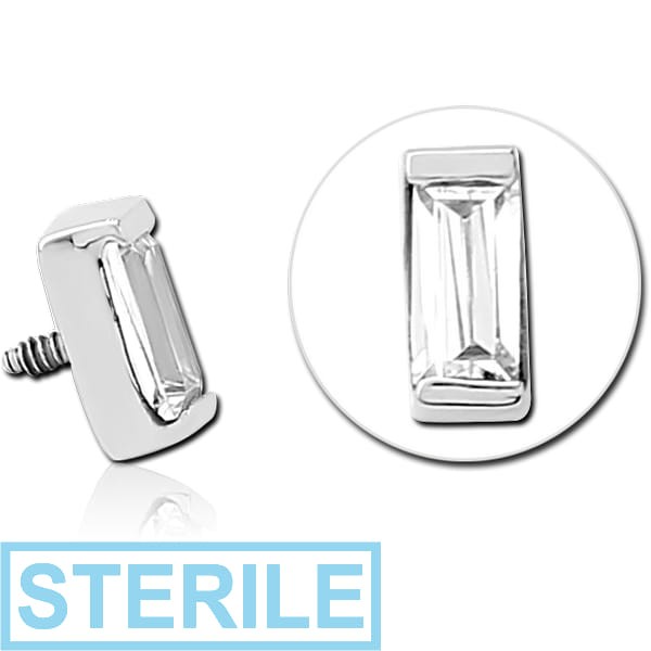 STERILE SURGICAL STEEL JEWELLED MICRO ATTACHMENT FOR 1.2MM INTERNALLY THREADED PINS - SQUARE