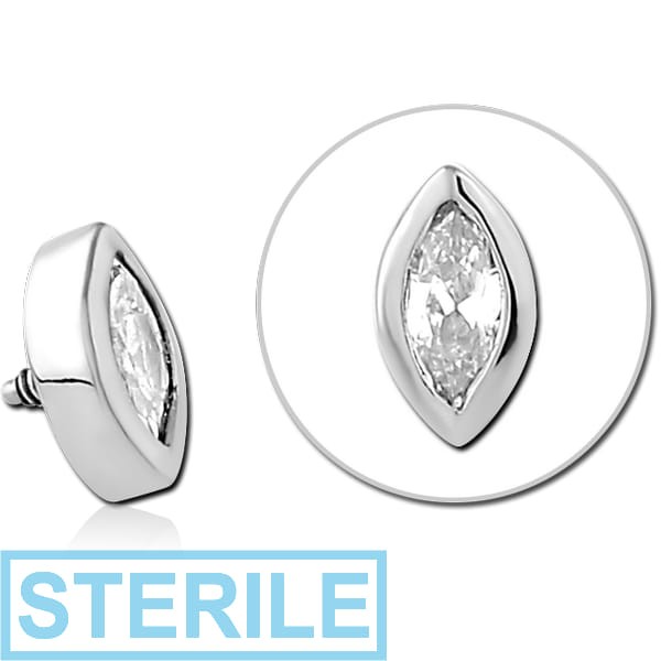 STERILE SURGICAL STEEL JEWELLED MICRO ATTACHMENT FOR 1.2MM INTERNALLY THREADED PINS