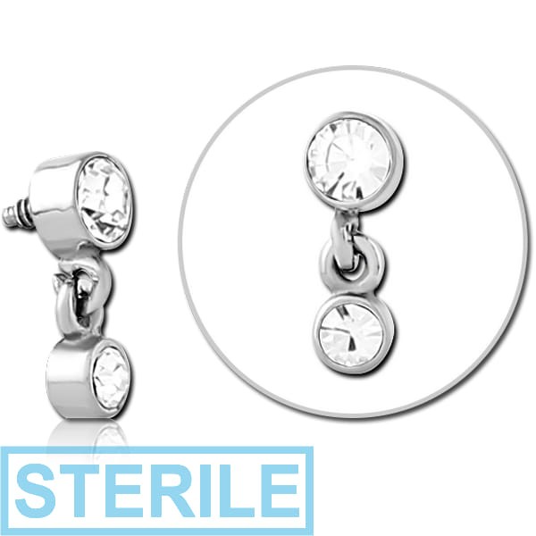 STERILE SURGICAL STEEL JEWELLED MICRO ATTACHMENT FOR 1.2MM INTERNALLY THREADED PINS