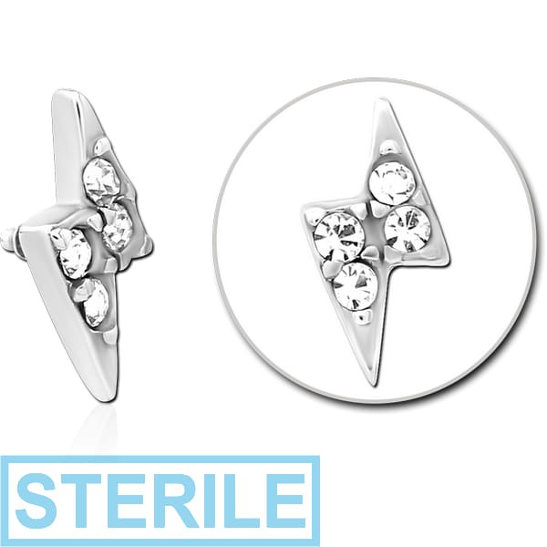STERILE SURGICAL STEEL JEWELLED MICRO ATTACHMENT FOR 1.2MM INTERNALLY THREADED PINS - THUNDER