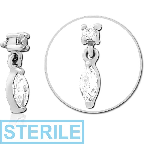 STERILE SURGICAL STEEL JEWELLED MICRO ATTACHMENT FOR 1.2MM INTERNALLY THREADED PINS