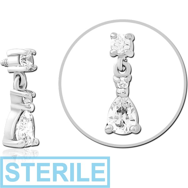 STERILE SURGICAL STEEL JEWELLED MICRO ATTACHMENT FOR 1.2MM INTERNALLY THREADED PINS