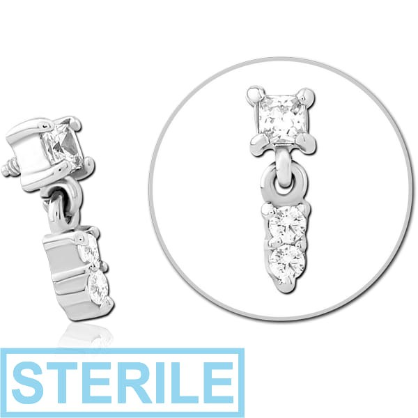 STERILE SURGICAL STEEL JEWELLED MICRO ATTACHMENT FOR 1.2MM INTERNALLY THREADED PINS