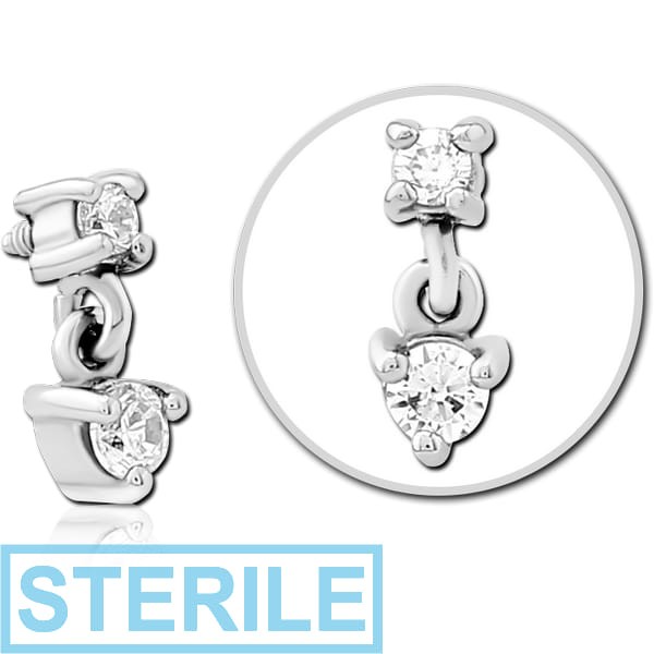 STERILE SURGICAL STEEL JEWELLED MICRO ATTACHMENT FOR 1.2MM INTERNALLY THREADED PINS