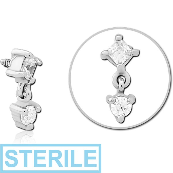 STERILE SURGICAL STEEL JEWELLED MICRO ATTACHMENT FOR 1.2MM INTERNALLY THREADED PINS