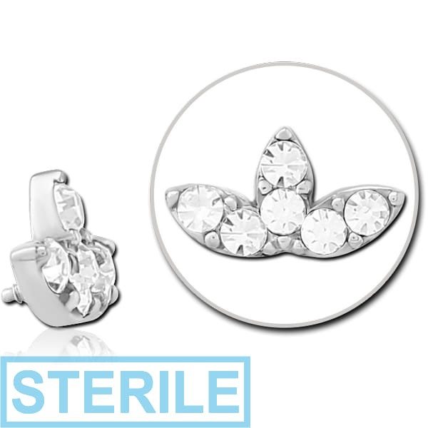 STERILE SURGICAL STEEL JEWELLED MICRO ATTACHMENT FOR 1.2MM INTERNALLY THREADED PINS