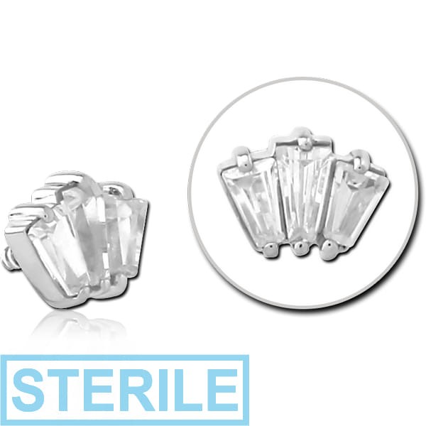 STERILE SURGICAL STEEL JEWELLED MICRO ATTACHMENT FOR 1.2MM INTERNALLY THREADED PINS