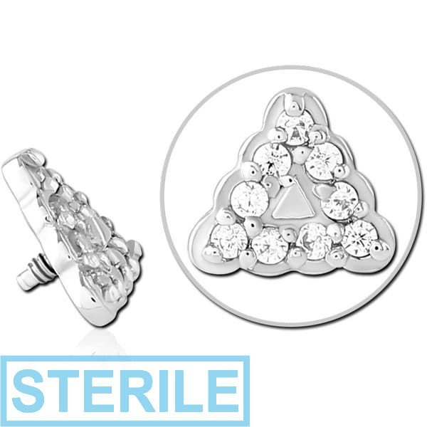 STERILE SURGICAL STEEL JEWELLED MICRO ATTACHMENT FOR 1.2MM INTERNALLY THREADED PINS