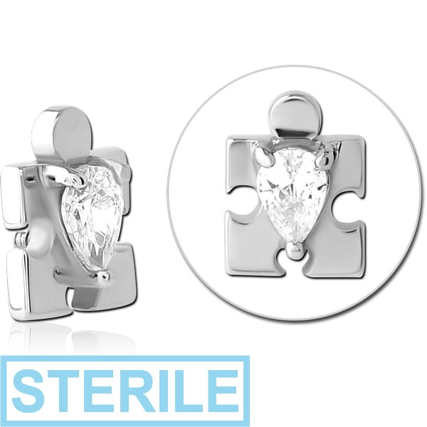 STERILE SURGICAL STEEL JEWELLED MICRO ATTACHMENT FOR 1.2MM INTERNALLY THREADED PINS