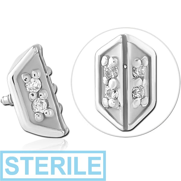 STERILE SURGICAL STEEL JEWELLED MICRO ATTACHMENT FOR 1.2MM INTERNALLY THREADED PINS