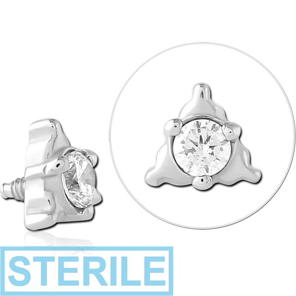 STERILE SURGICAL STEEL JEWELLED MICRO ATTACHMENT FOR 1.2MM INTERNALLY THREADED PINS