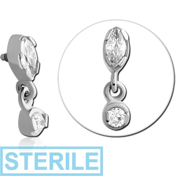 STERILE SURGICAL STEEL JEWELLED MICRO ATTACHMENT FOR 1.2MM INTERNALLY THREADED PINS