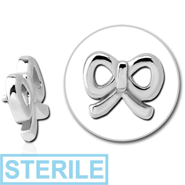 STERILE SURGICAL STEEL MICRO ATTACHMENT FOR 1.2MM INTERNALLY THREADED PINS - BOW TIE