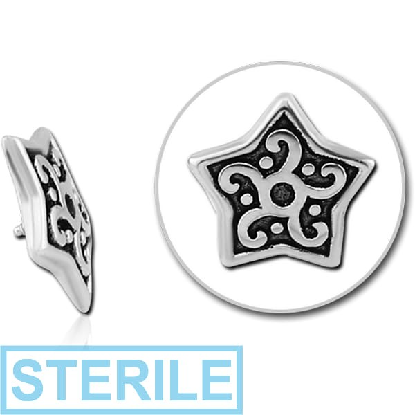 STERILE SURGICAL STEEL MICRO ATTACHMENT FOR 1.2MM INTERNALLY THREADED PINS - STAR