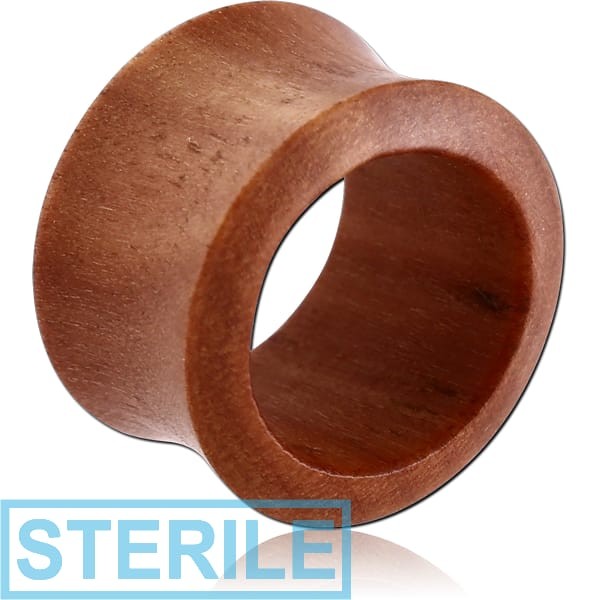 STERILE ORGANIC WOODEN TUNNEL ROSE-WOOD-SAWO DOUBLE FLARED